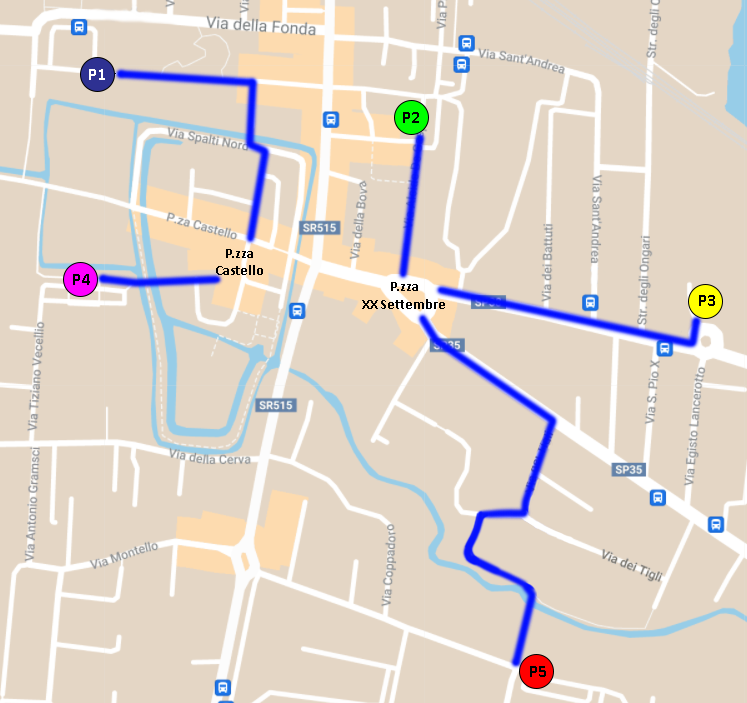 Mappa tutti i parcheggi